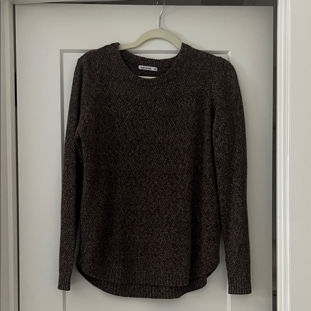Pink Clover Chocolate Crew Neck Sweater